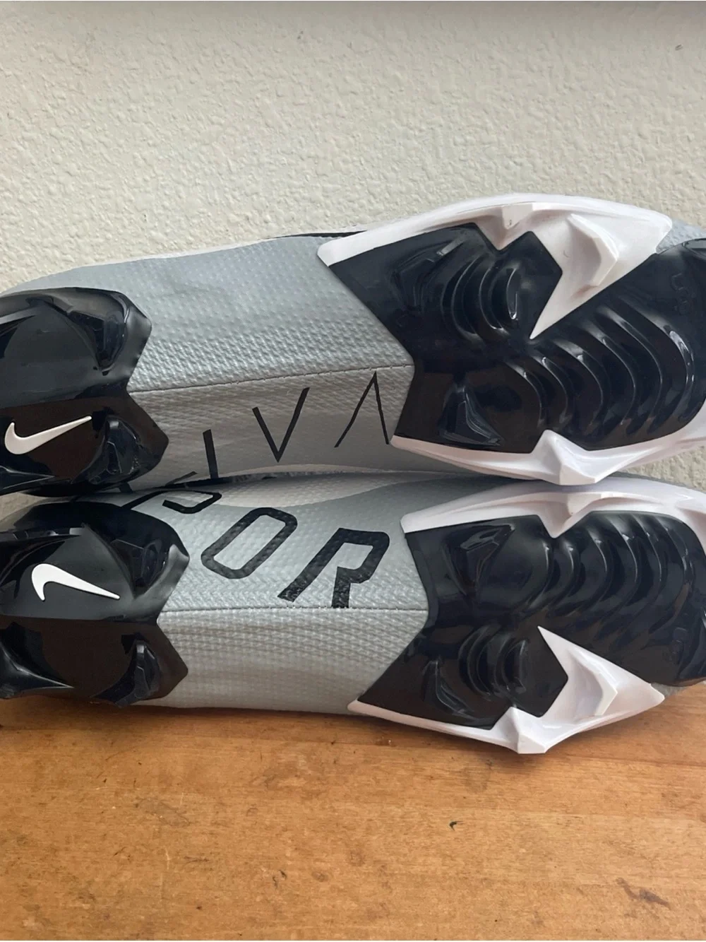 Nike Vapor Edge Pro 360 OBJ Lax Football Cleats Dq3670 100 Carbon Ghost Lace 14